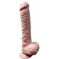 Huge Dildo Thick Girth Dong Large Wide Realistic Flesh Big Giant Cock