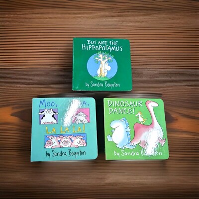 Sandra Boynton Lot of 3 Childrens Board Books including Moo Baa La La ...