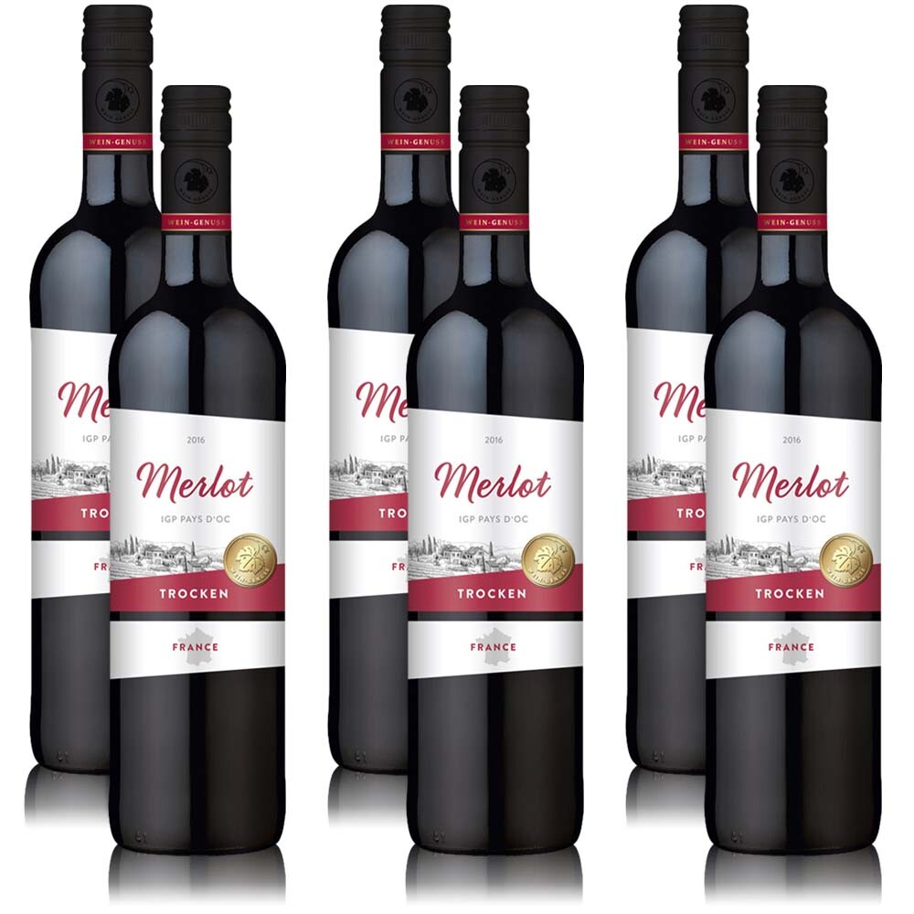 Schwarze Mädchentraube Merlot Rotwein -lieblich-