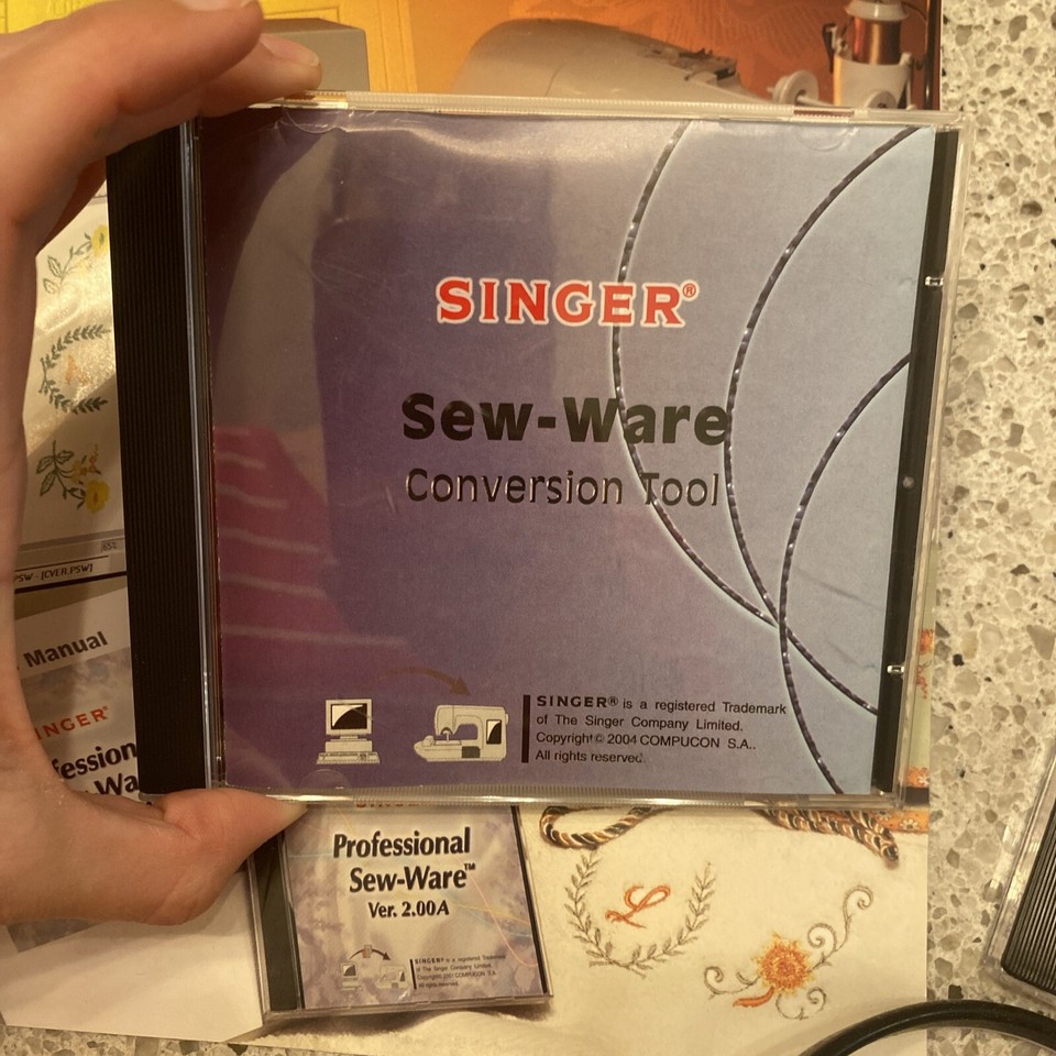 SINGER PROFESSIONAL SEWWARE CONVERTER PSW VERSION 2.00 & USER'S GUIDE
