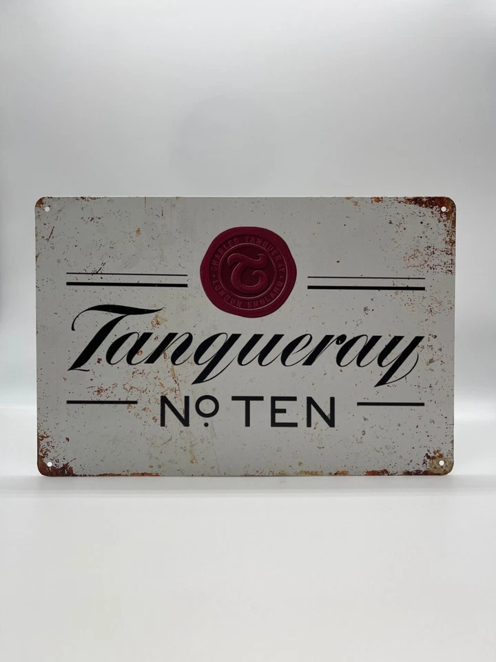 BLACKBEARD WAREHOUSE Blechschild Tanqueray No 10 20x30cm Nostalgie Retro Reklame Vintage Geschenk Gin