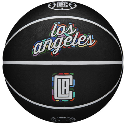 Basketball, Wilson NBA Team City Collector Los Angeles Clippers Ball, Schwarz