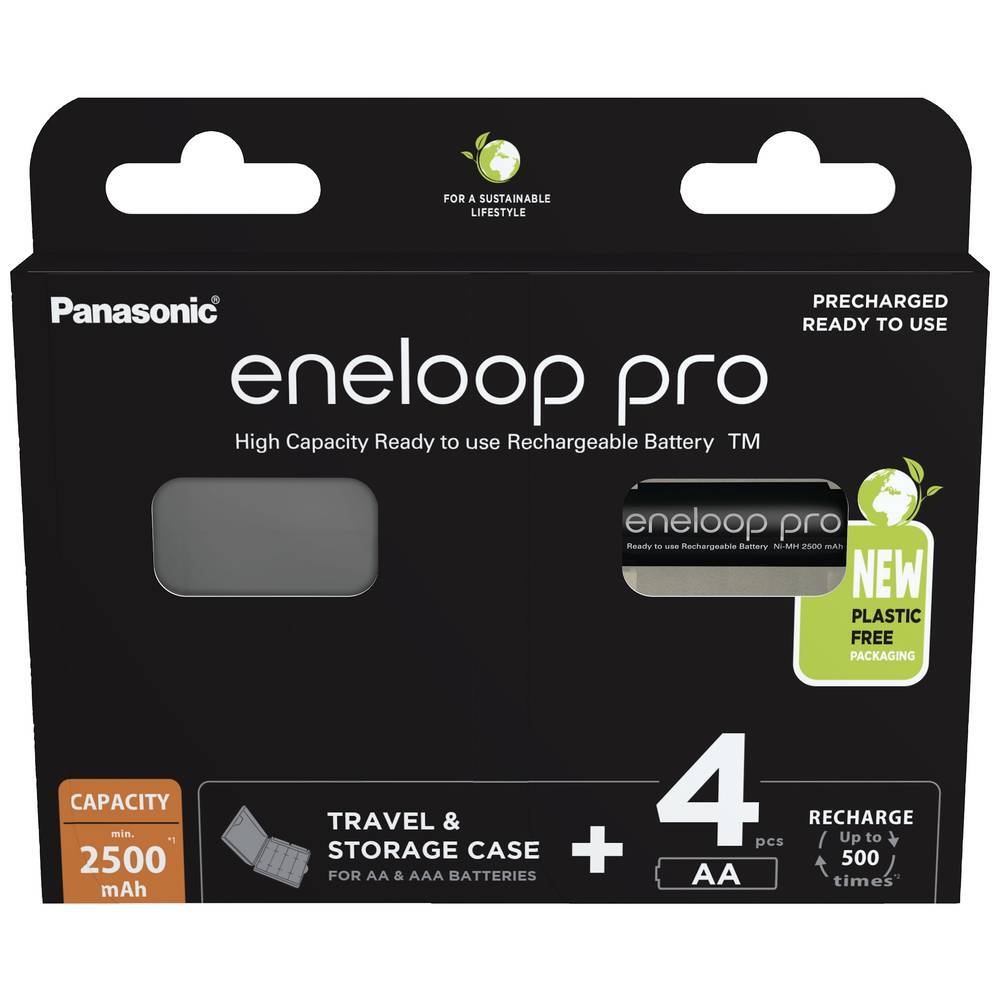 eneloop eneloop pro HR06 +Box Batteria ricaricabile Stilo (AA) NiMH 2500 mAh