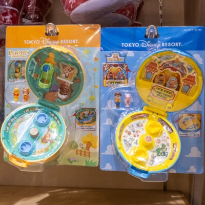 Set of 2 Toy Story Winnie the Pooh compact doll house Polly Pocket Tokyo Disney