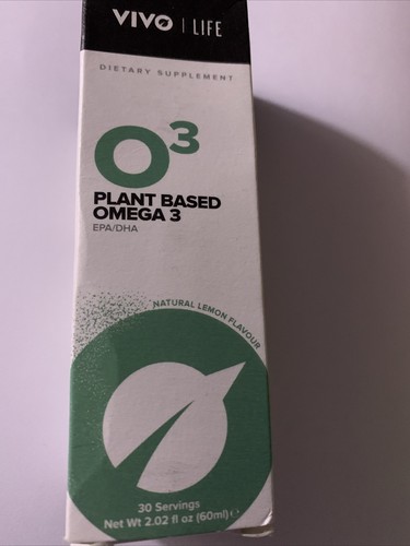 Vivo Life Vegan Plant Based Organic Omega 3 (O3) EPA \u0026 DHA Liquid in Lemon  60m | eBay