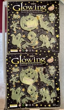 Lot Of 2-Halloween Glowing Imaginations Glow in Dark Halloween Characters-NIP