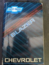 1995 Chevy Blazer Owners Manual