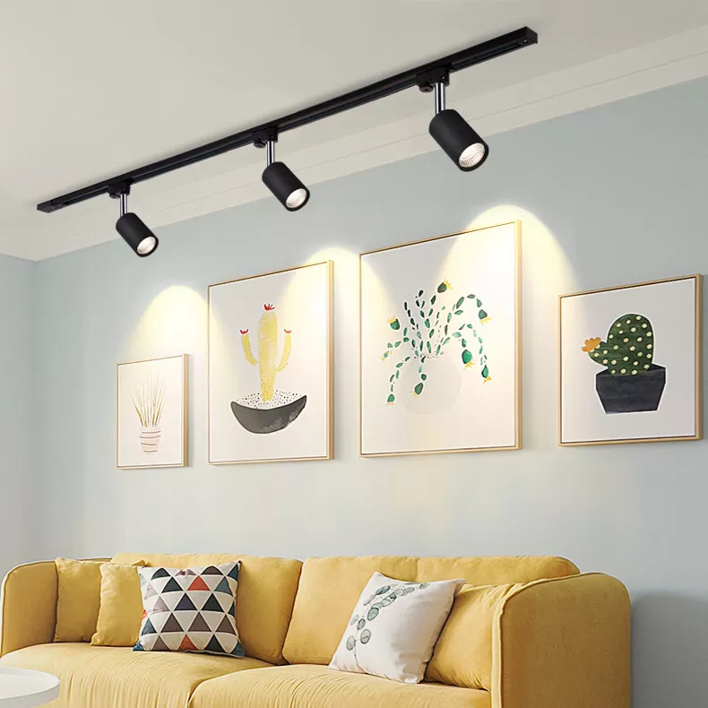 Dimmable N LED COB Ceiling Light Picture Spotlight Rail Track Lighting Teahouse
