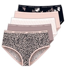 Adrienne Vittadini Women's Stretch Microfiber Brief Panties 5-Pack