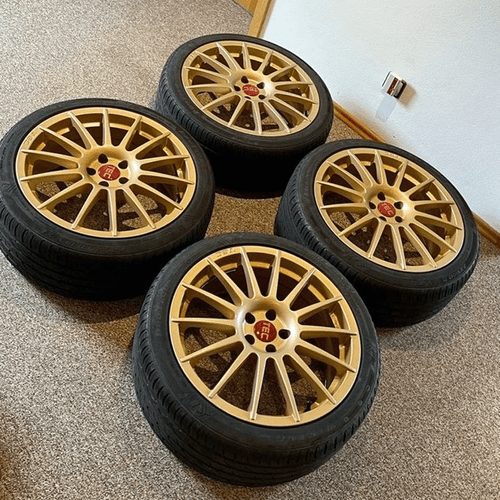 18 Zoll T7 Alufelgen 8x18 4x100 ET35 in gold für BMW Mini - Bild 7 von 8