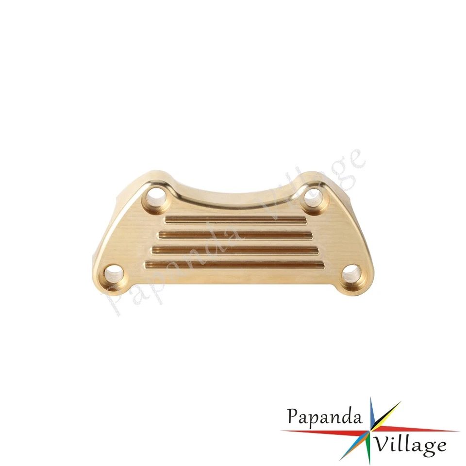 Brass Handlebar Riser Top Clamp For Harley Dyna Softail FLSTF FXSB Sportster - Image 2 of 4