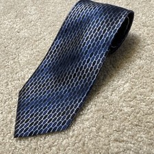 JOSEPH  FEISS International 100 Silk Tie Blue Tue
