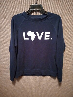 Live Orphan Aid Liberia Next Level Apparel Blue Long Sleeve T