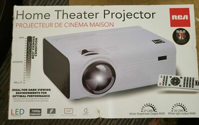 RCA RPJ136 2200 Lumens Home Theater Projector 1080p HDMI 58465810146| eBay