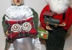 SANTA WORKBENCH 12" Caroler DOLL Figures SANTA w/Toy & MS CLAUS w/Cinnamon Rolls — photo 10