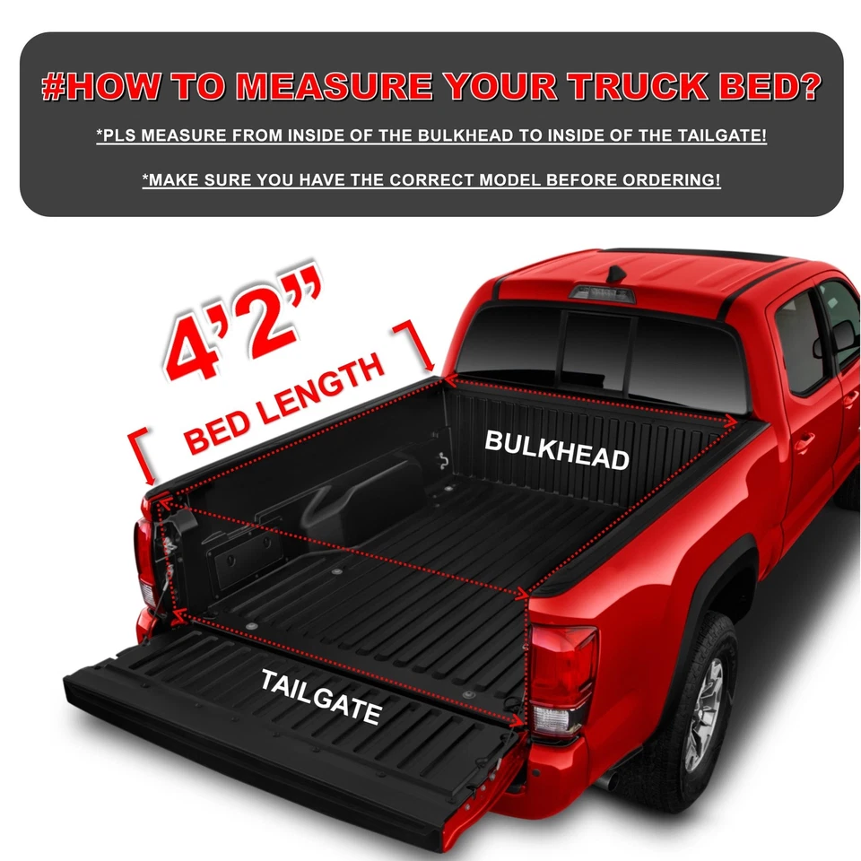 4'2" Hard Tri Fold Tonneau Cover for 01-06 Ford Explorer Sport Trac Bed Cover - Imagem 4 de 4