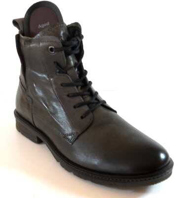 Camel Schnürboot, Stiefelette, lose Einlage, Glattleder grau, 871-70-04