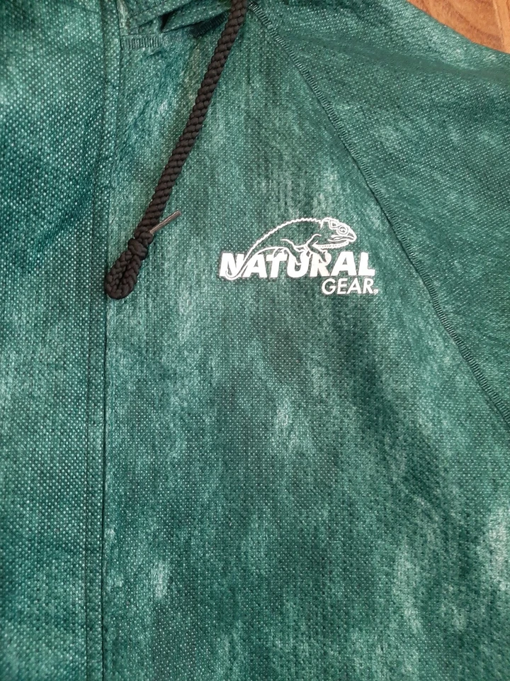 Natural Gear Men's Size M Green Hooded Fishing Jacket and Pants - Image 3 of 4