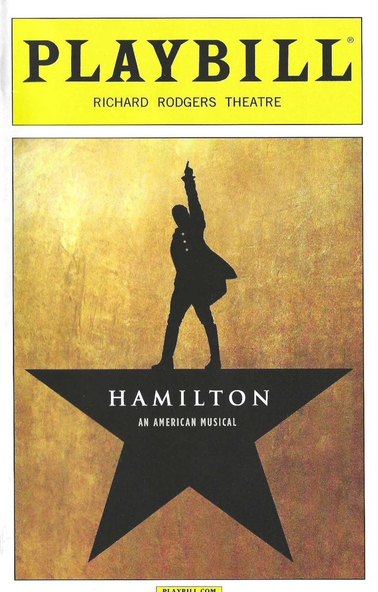 Original hamilton cast playbill hot sale