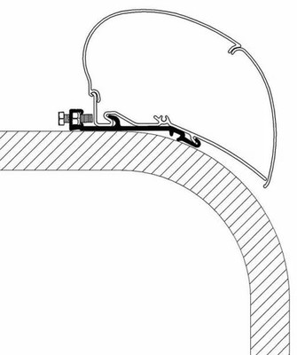Thule Omnistor 9200/6300 Flat Adapter, 300cm