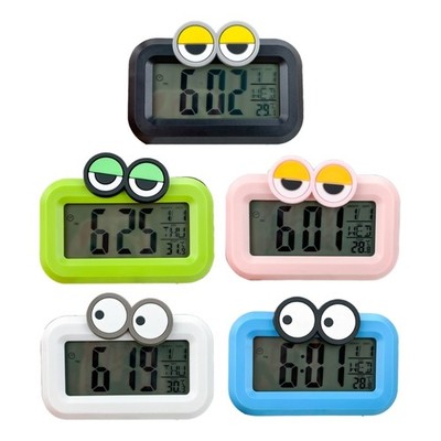 Digital Alarm Clock with Time Nightlight Temperature Snooze Bedsides Desk Clock
