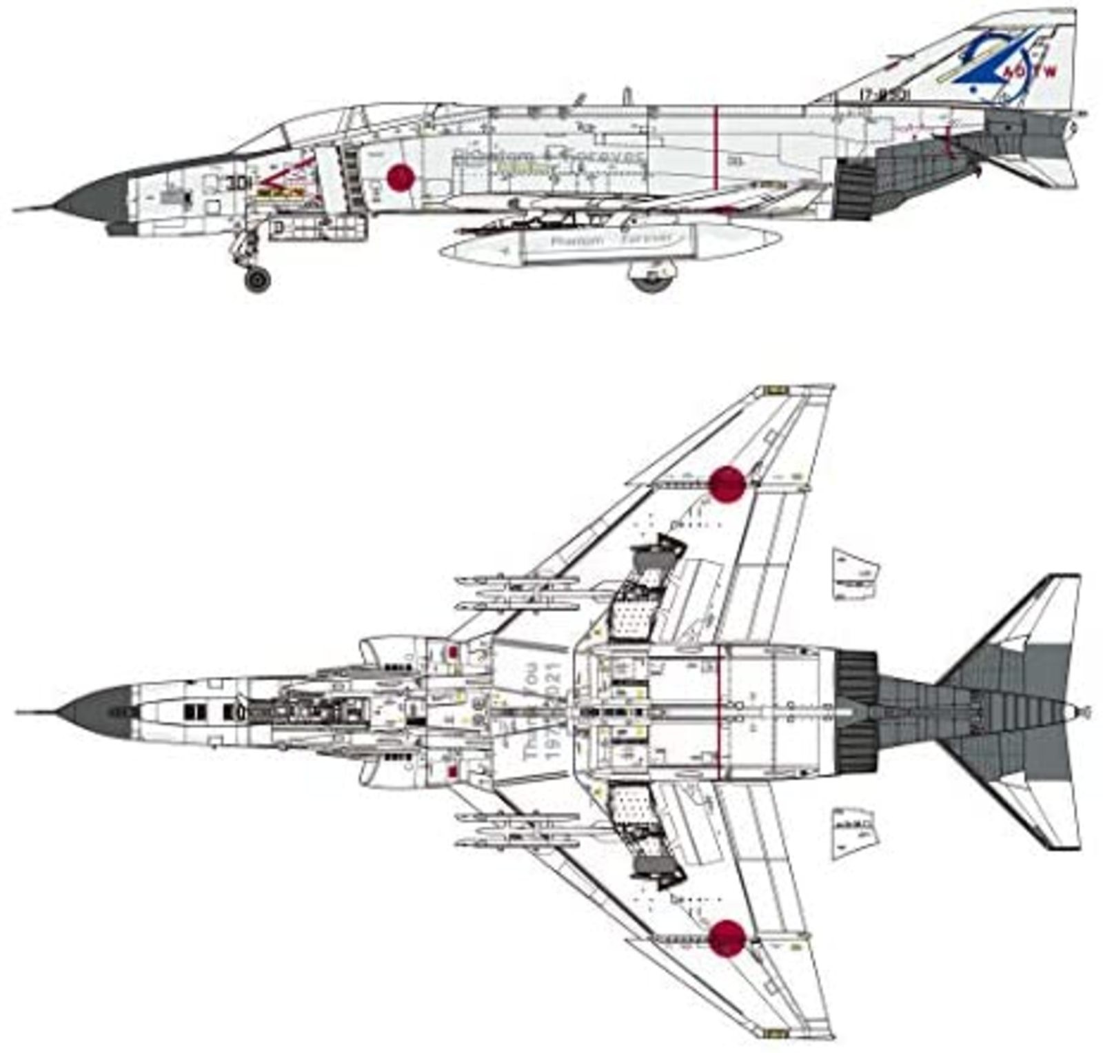 FineMolds 1/72 JASDF F-4EJ FIGHTER Serial Unit 301 Final Plastic model 72937 F/S