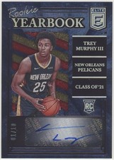 Trey Murphy III 2021 Donruss Elite Rookie Yearbook Auto Asia Red and Gold #/10