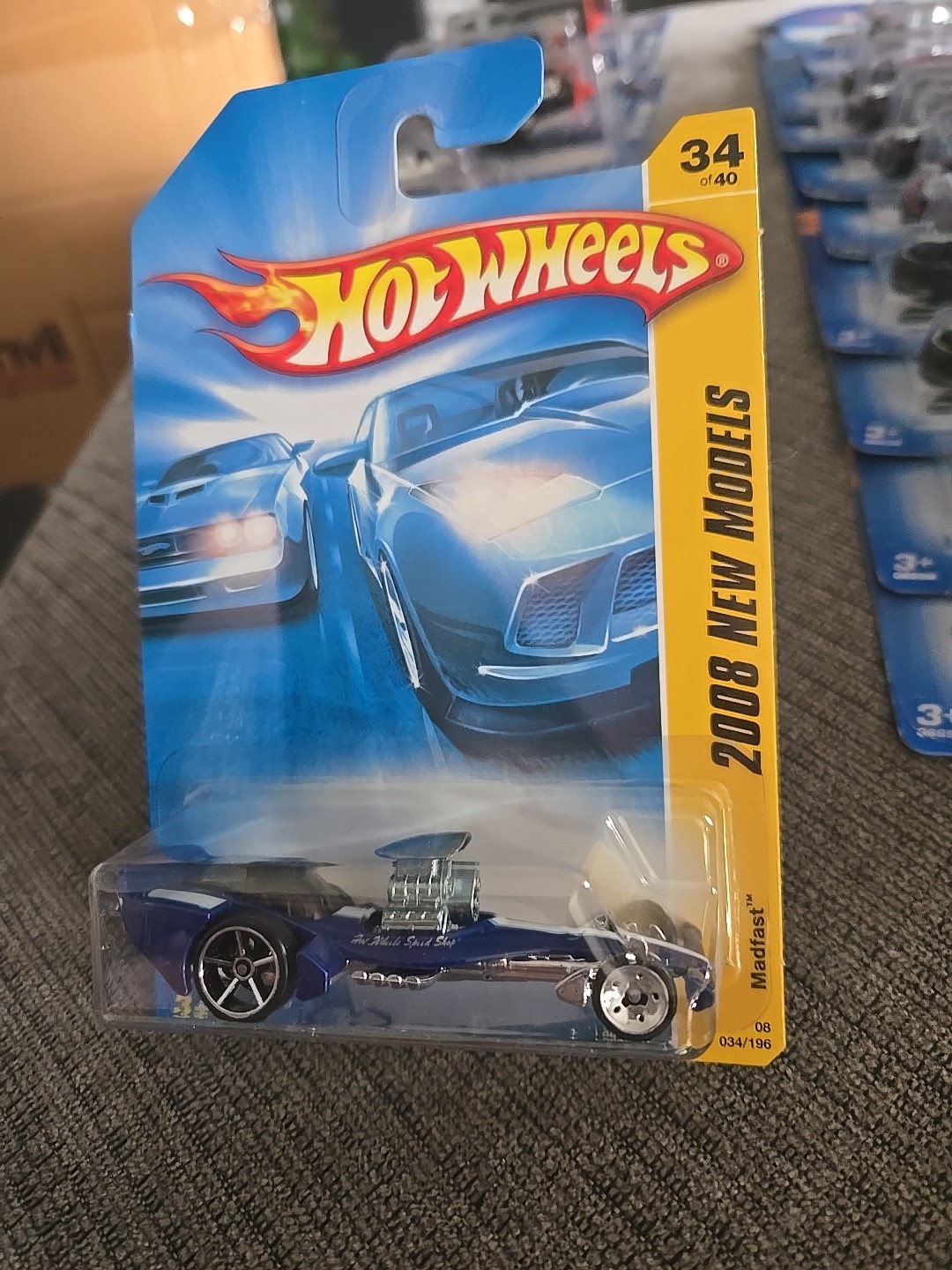 2008 Hot Wheels #34 New Models 34/40 MADFAST Blue w/Chrome 