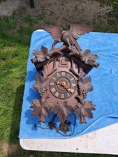 Antique Black Forest Cuckoo Clock PROJECT ~Parts Or Repair