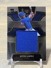 2022 Panini Select Otto Lopez Rookie Jumbo Swatch Patch Blue #RJS-OL Toronto RC