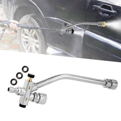 #ad 1 4quot; Foam Cannon Dual Connector Lance Pressure Washer Double Tip Attachment US $16.99