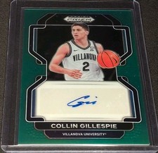 2022-23 Prizm Draft Picks Autographs Collin Gillespie Green Prizm #DP-COL RC...