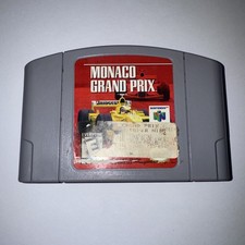 Monaco Grand Prix Nintendo 64 N64 Authentic Tested Retro Car Racing Game