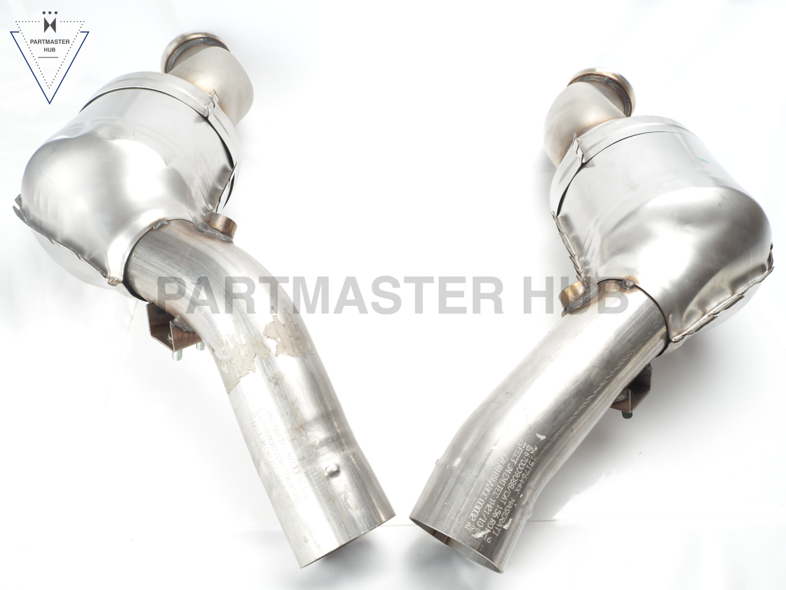 2013-2021 Maserati Quattroporte Ghibli Left+Right Catalytic Converter Pipe 3.0TT