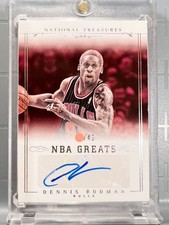 2014-15 Panini National Treasures Dennis Rodman NBA Greats Auto /49 Bulls NBA