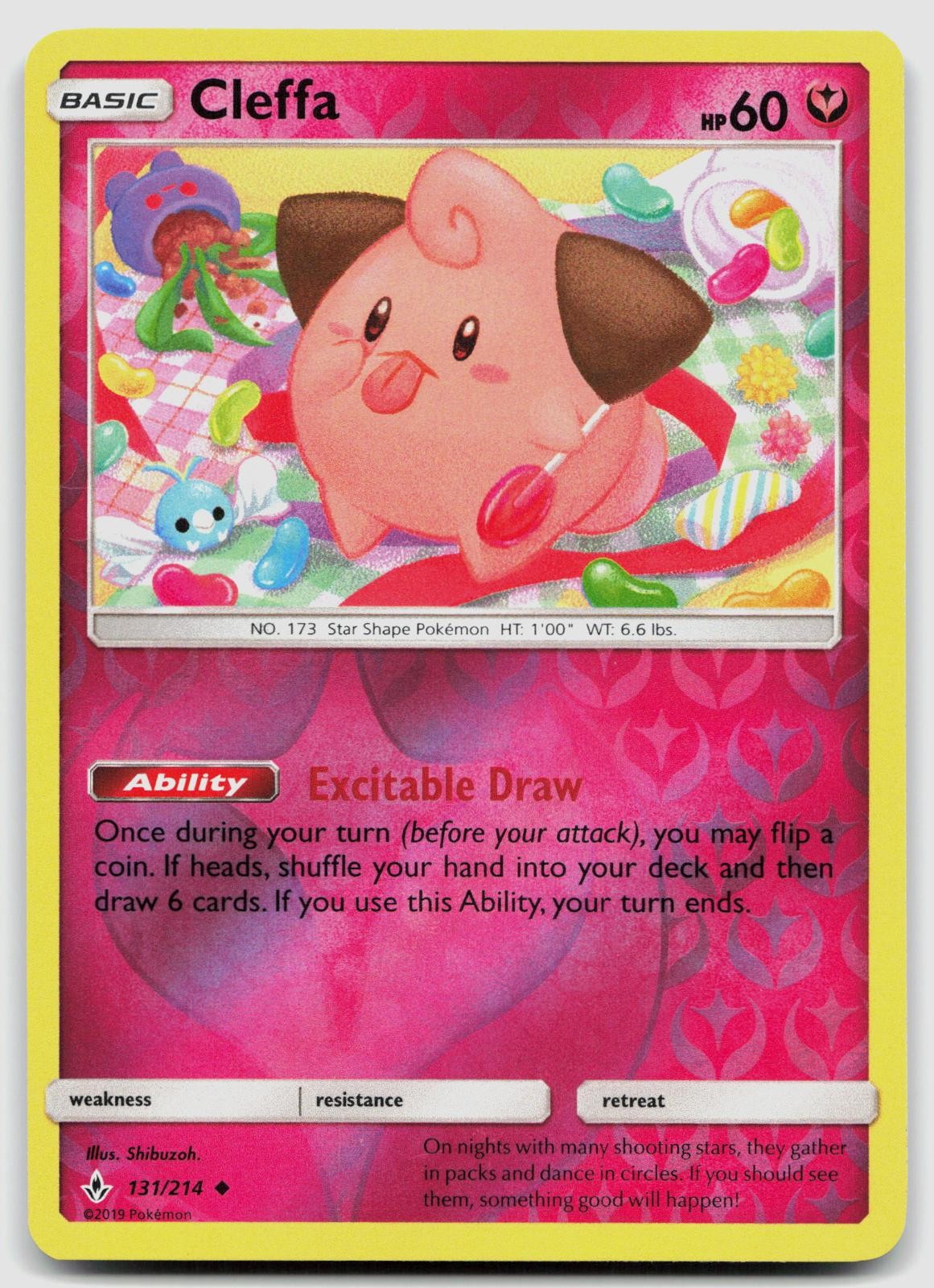 Cleffa 131/214 Unbroken Bonds Reverse Holo Pokemon vLP