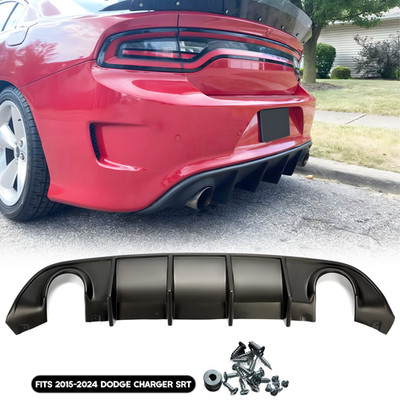 Rear Diffuser Bumper Lower Valance Lip For Dodge Charger SRT Sedan 2015-2023