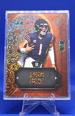Justin Fields 2023 Wild Card 7 Card Studs /7 - Orange - Left Heart