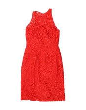 J. CREW Womens Sleeveless A-Line Dress US 00 2XS Red Floral CN69