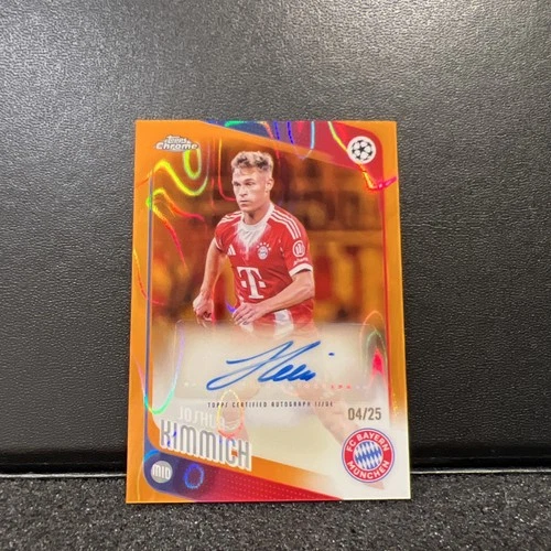Topps Chrome UCC 25-26 Joshua Kimmich Auto Orange Lava Bayern Munich /25