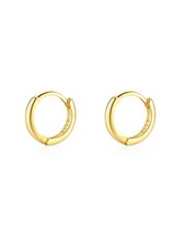 Mini Tiny Huggie Hoop Earrings Top Upper Ear Cartilage Forward Helix Cuff Pla...