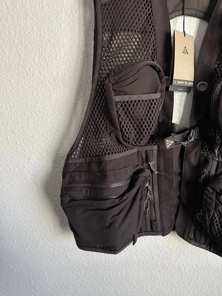 Nike ACG Buttles Hiking Athletic Vest Jacket Running Brown DN3919 Size Small - Image 3 of 4