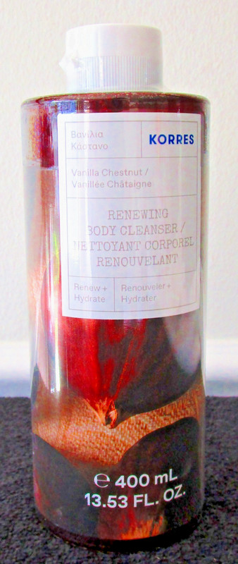 Korres Vanilla Chestnut Renewing Body Cleanser 13.53 Fl Oz NEW/SEALED