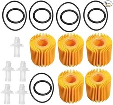5-Pack Engine Oil Filter Oil Filters for Avalon Camry RAV4 Highlander Sienna Tac