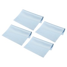 Microfiber Cleaning Cloth 7" x 6" Soft for Camera Lens Eyeglasses Blue 10pcs