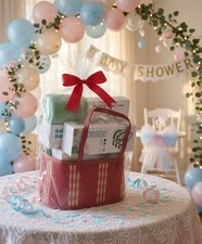 Postpartum Gift Basket for New Moms - White Noise Machine, Heating Pad  More