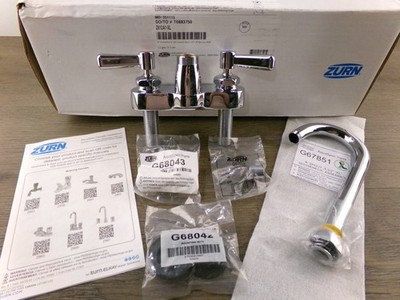 Zurn Z812A1-XL AquaSpec 4'' Centerset Faucet, 3-1/2'' Gooseneck, New S7
