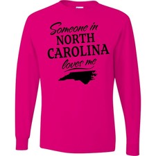 Inktastic Someone In North Carolina Loves Me Long Sleeve T-Shirt State Home Kids