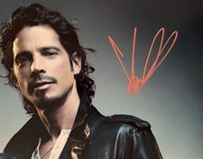 Chris Cornell signed photo w/COA Soundgarden Audioslave Autograph