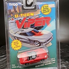 TYCO HO Slot Car Viper RT/10 U-Turn Red 7033 NOS Electric Racing TV 1994